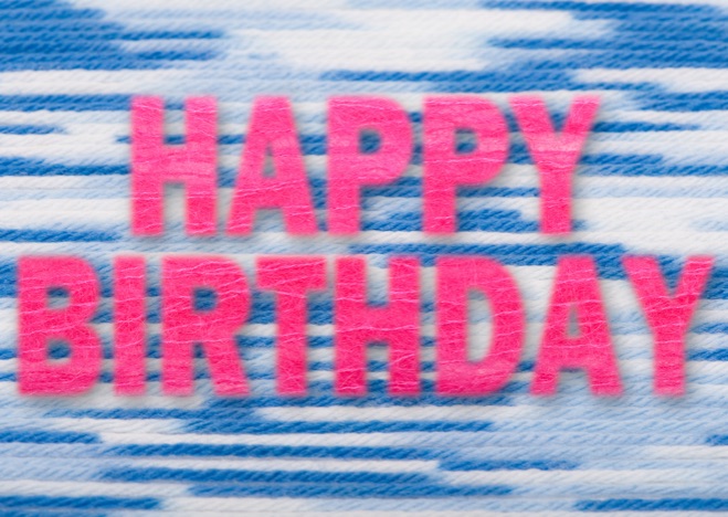 A0209 - Happy Birthday mit Wolle