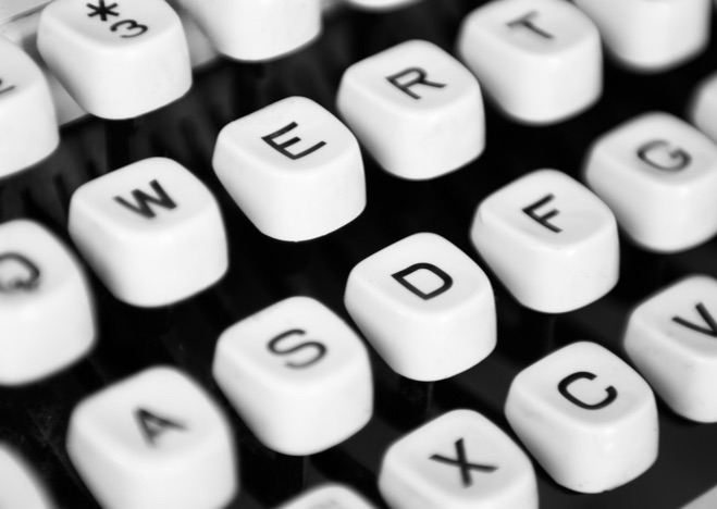 A0357 - Tastatur einer Schreibmaschine