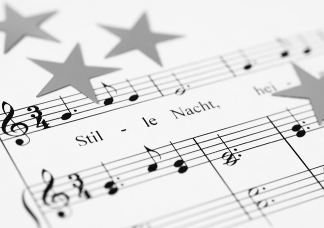 D0005 - Auschnitt aus den Noten von „Stille Nacht“
