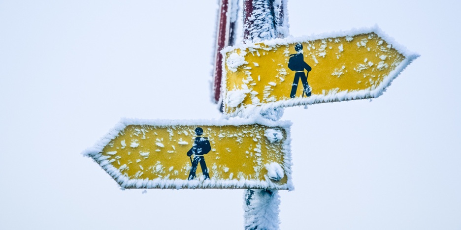F0011 - Wegweiser im Frost